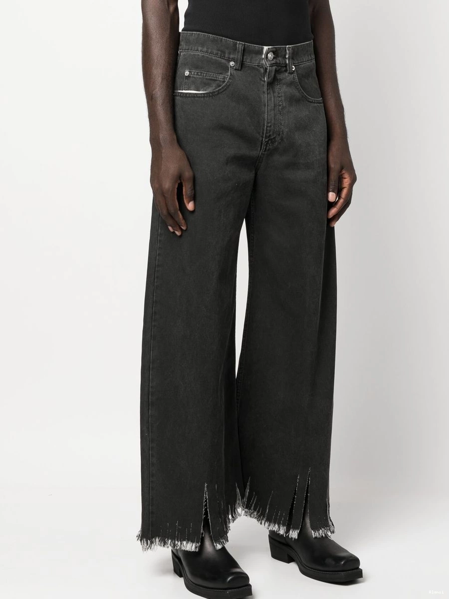 Cheap wide Alanui fringed leg Women jeans 0803